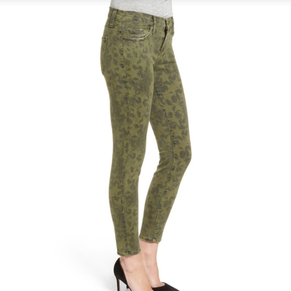 Current/Elliott Star print green skinny jeans - Picture 6 of 8